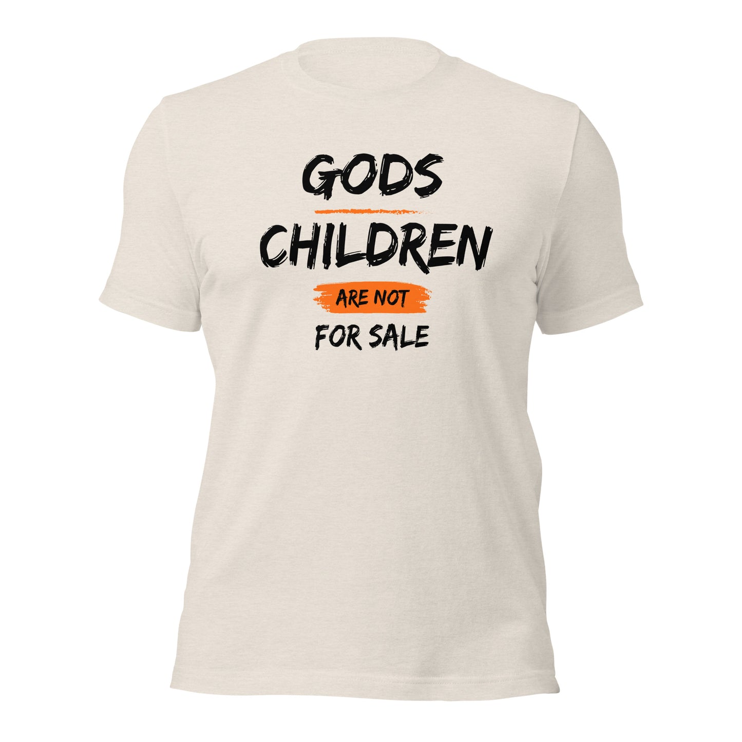 Gods Children Are Not For Sale (Front Design) Unisex t-shirt