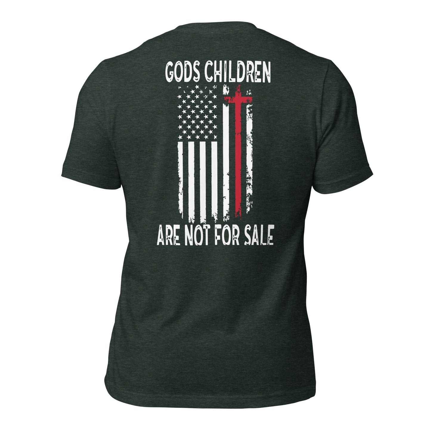 Gods Children Are Not For Sale (Back Design)Unisex t-shirt