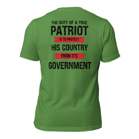 Duty Of A Patriot Unisex t-shirt