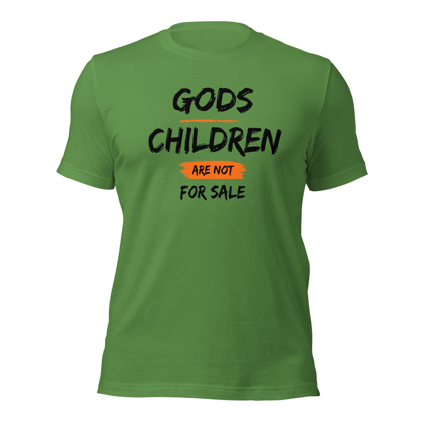 Gods Children Are Not For Sale (Front Design) Unisex t-shirt