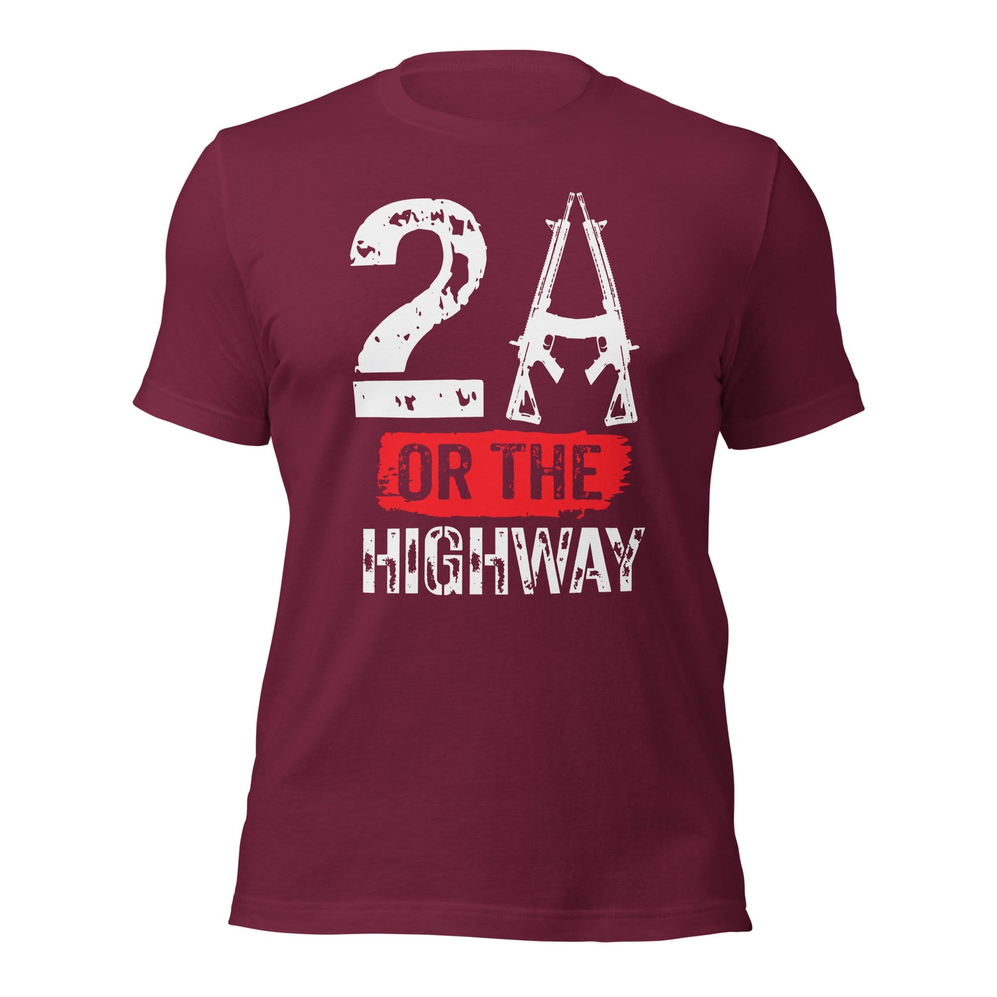 2A Or The Highway (Front Design) Unisex t-shirt