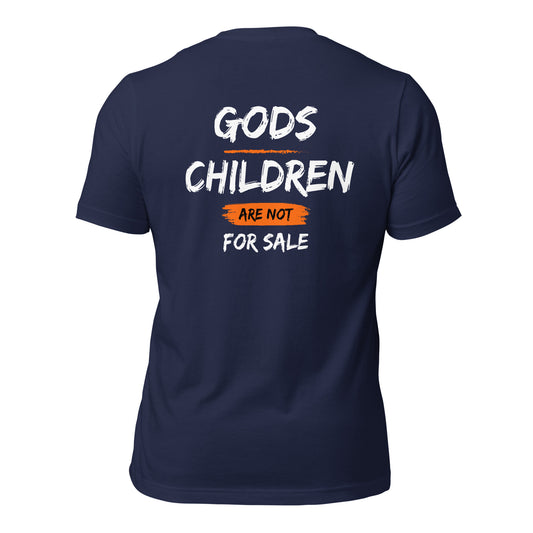 Gods Children Are Not For Sale (Front Design) Unisex t-shirt