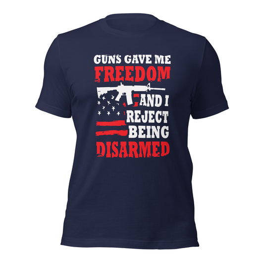 Reject Being Disarmed (Front Design) Unisex t-shirt