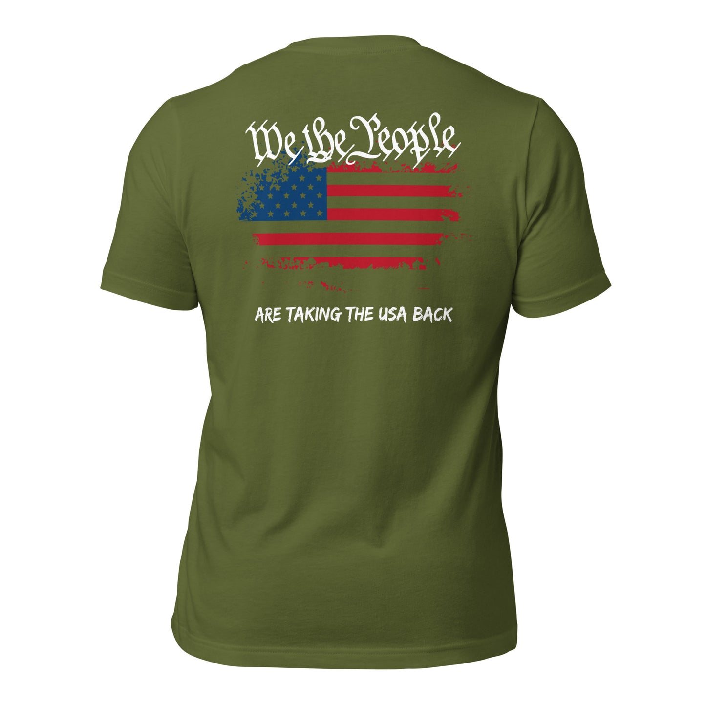 We The People are Taking The USA Back (Back Design) Unisex t-shirt