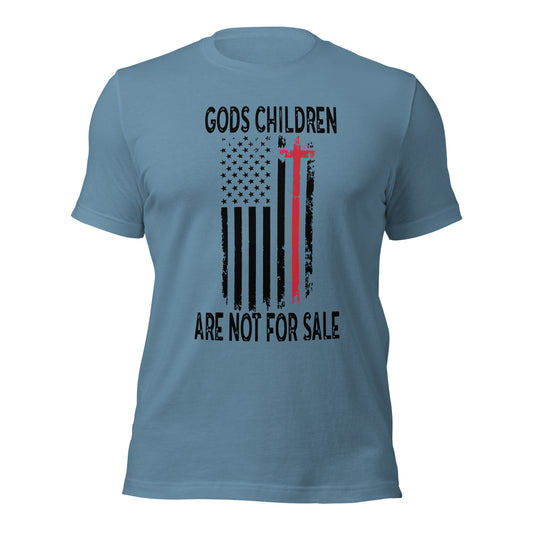 Gods Children Are Not For Sale (Front Design) Unisex t-shirt