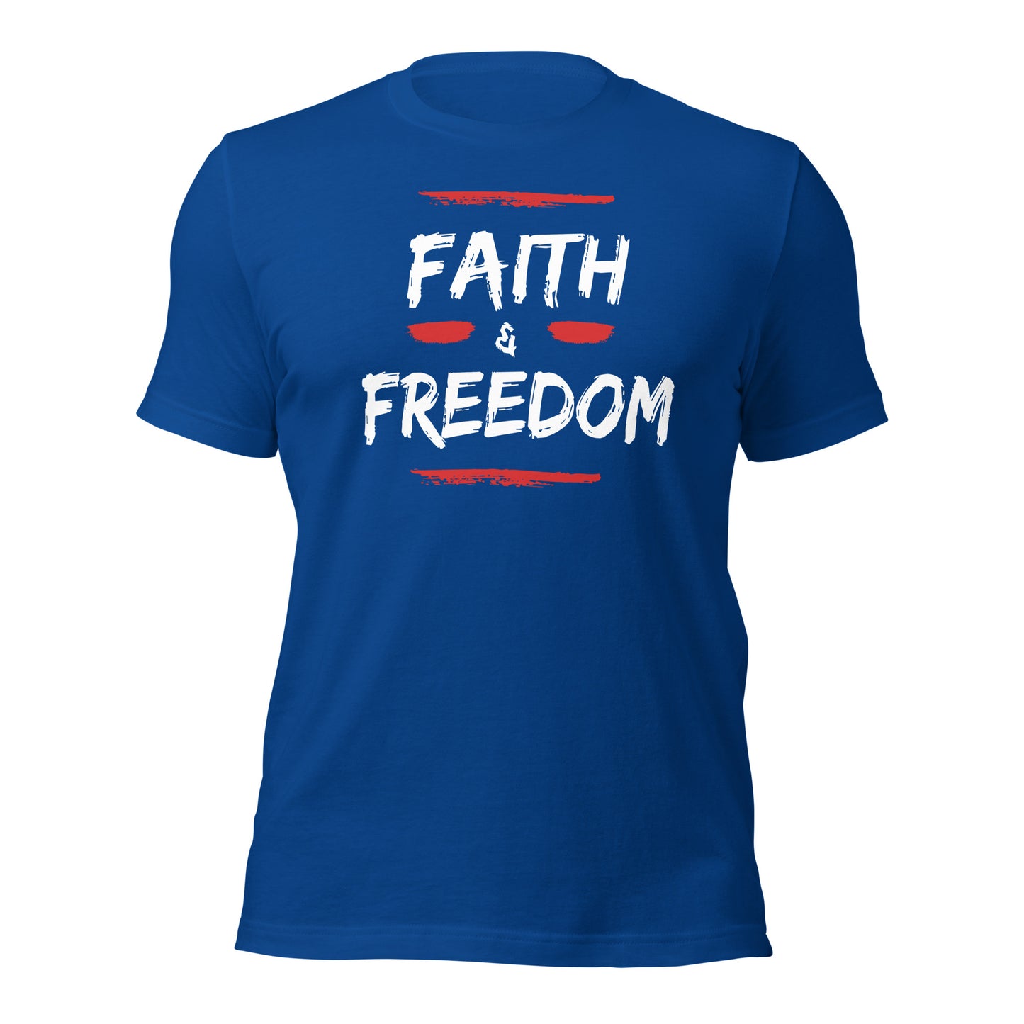 Faith and Freedom (Front Design) Unisex t-shirt