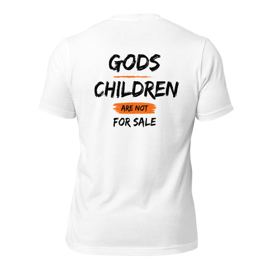 Gods Children Are Not For Sale ( Back Design) Unisex t-shirt