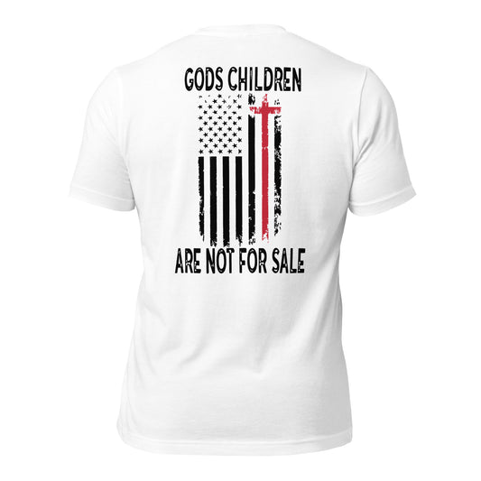 Gods Children Are Not For Sale ( Back Design) Unisex t-shirt