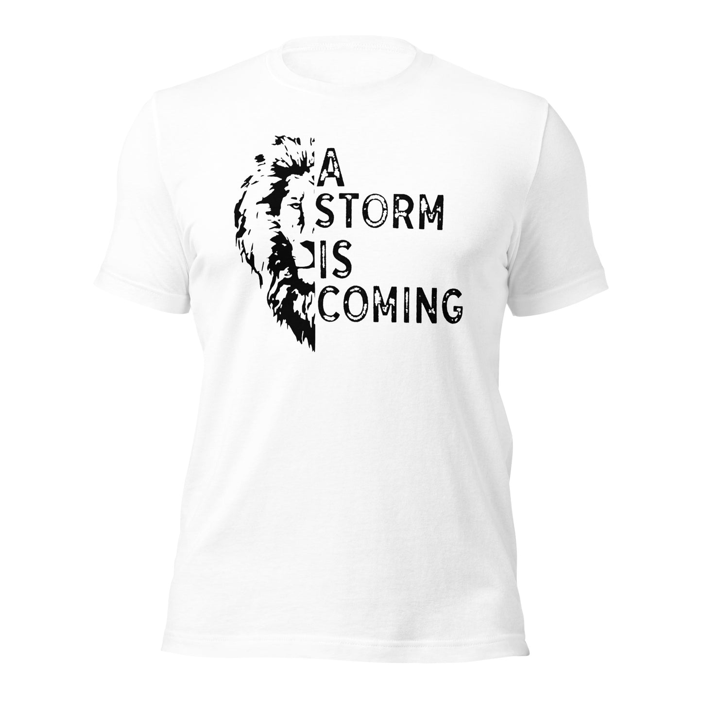 A Storm Is Coming With Lion Unisex t-shirt