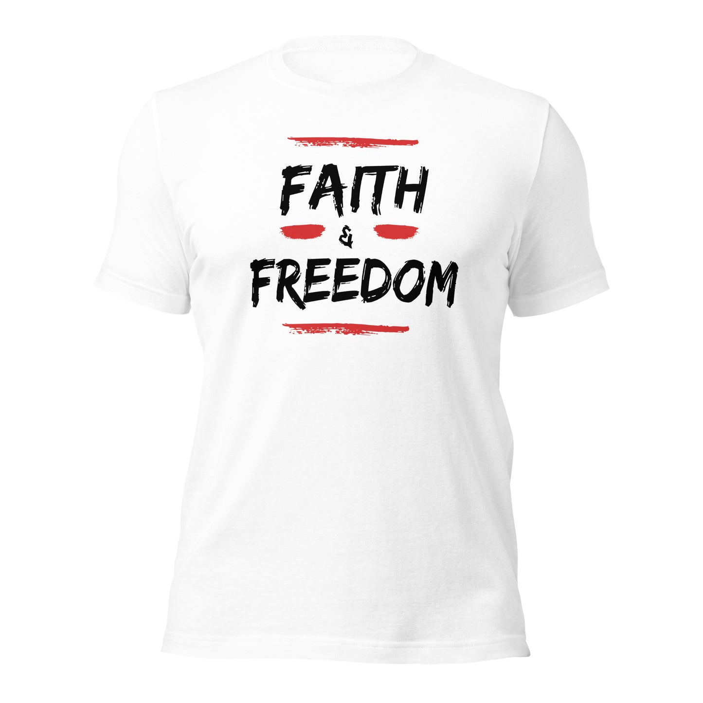 Faith and Freedom ( Front Design) Unisex t-shirt