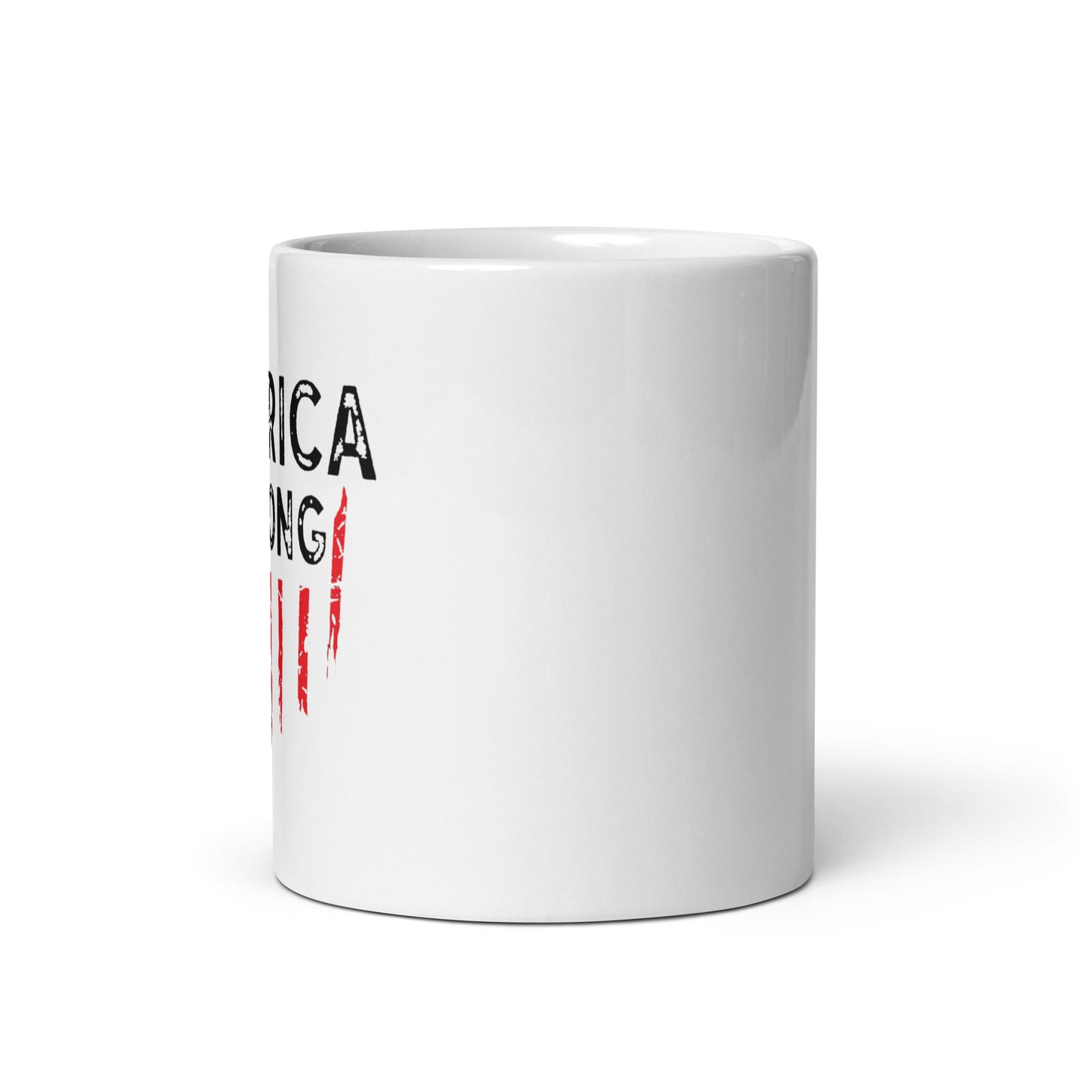 America Strong White Coffee Mug