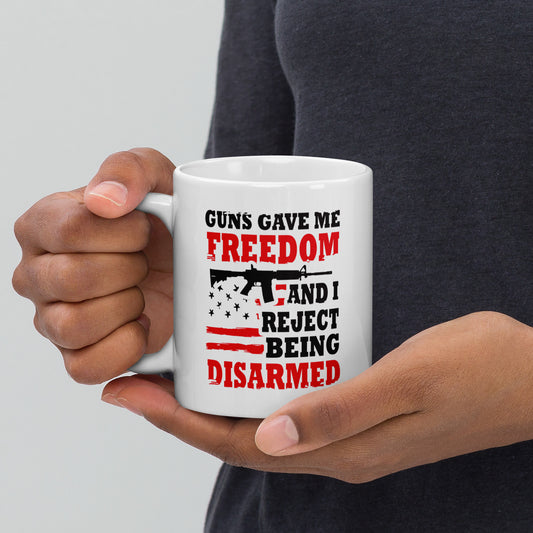 Reject Being Disarmed White Coffee Mug