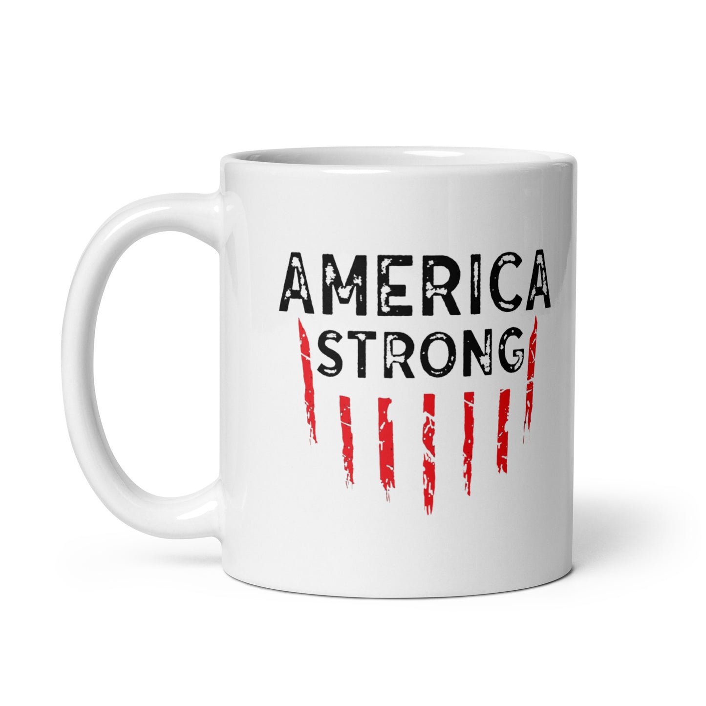 America Strong White Coffee Mug