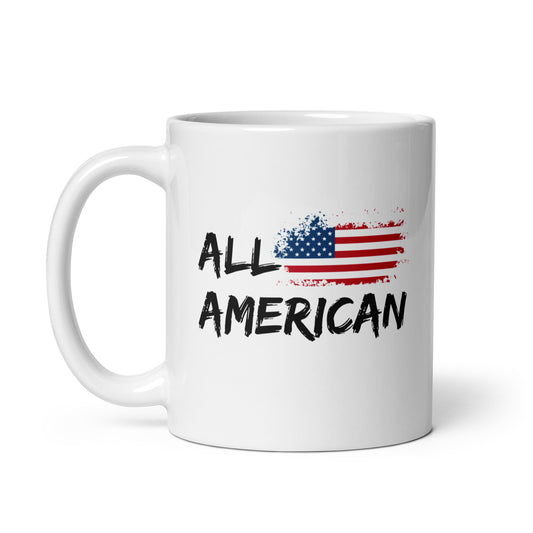 All American White Coffee Mug
