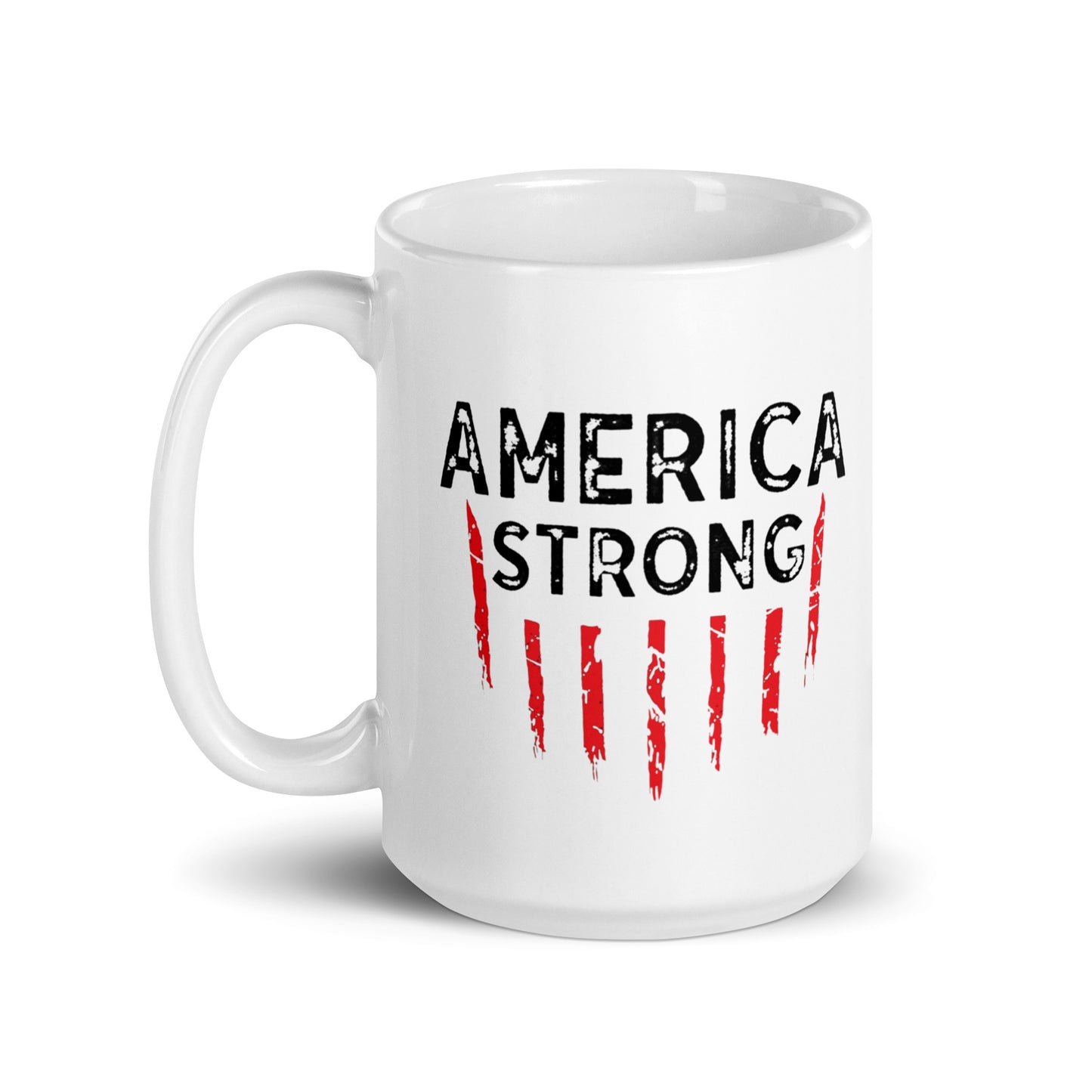 America Strong White Coffee Mug