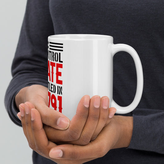 Gun Control Debate White Coffee mug