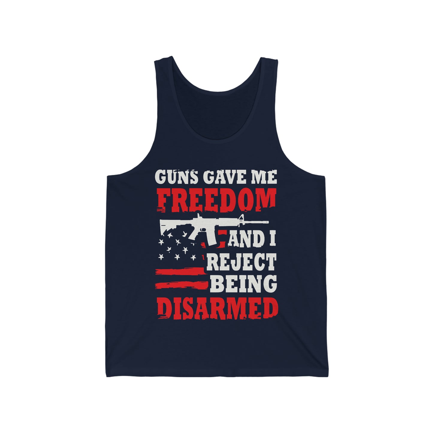 Mens Reject Being Disarmed Jersey Tank