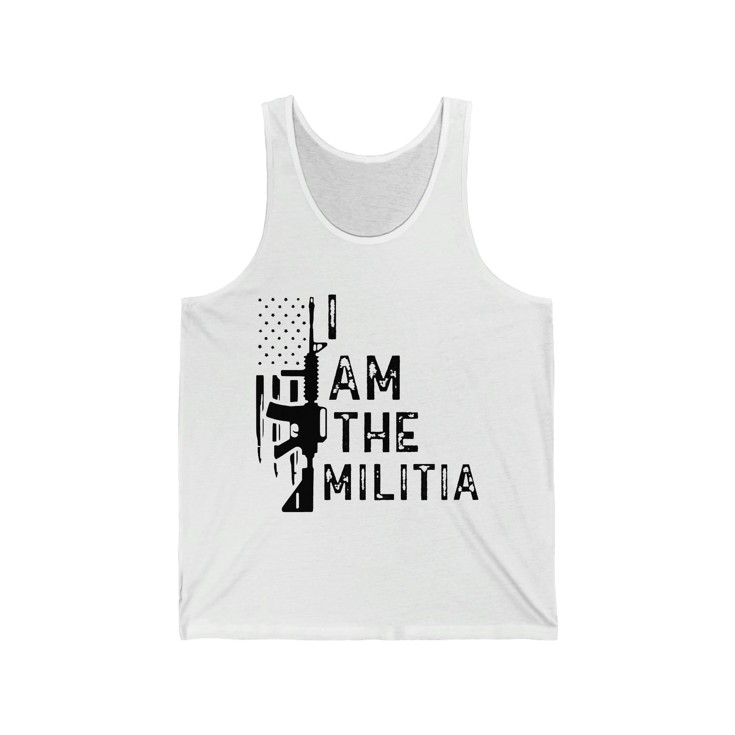 I Am The Militia  Jersey Tank