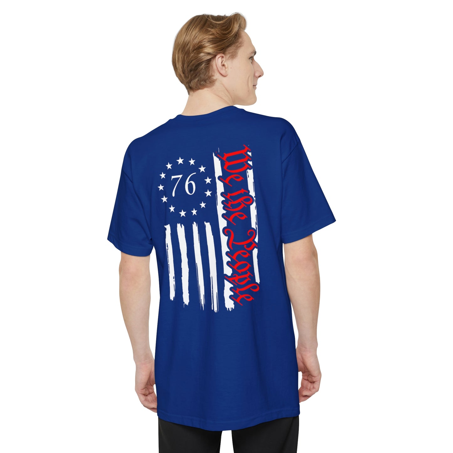 Mens We The People 1776 Stars Distressed American Flag Big and Tall S