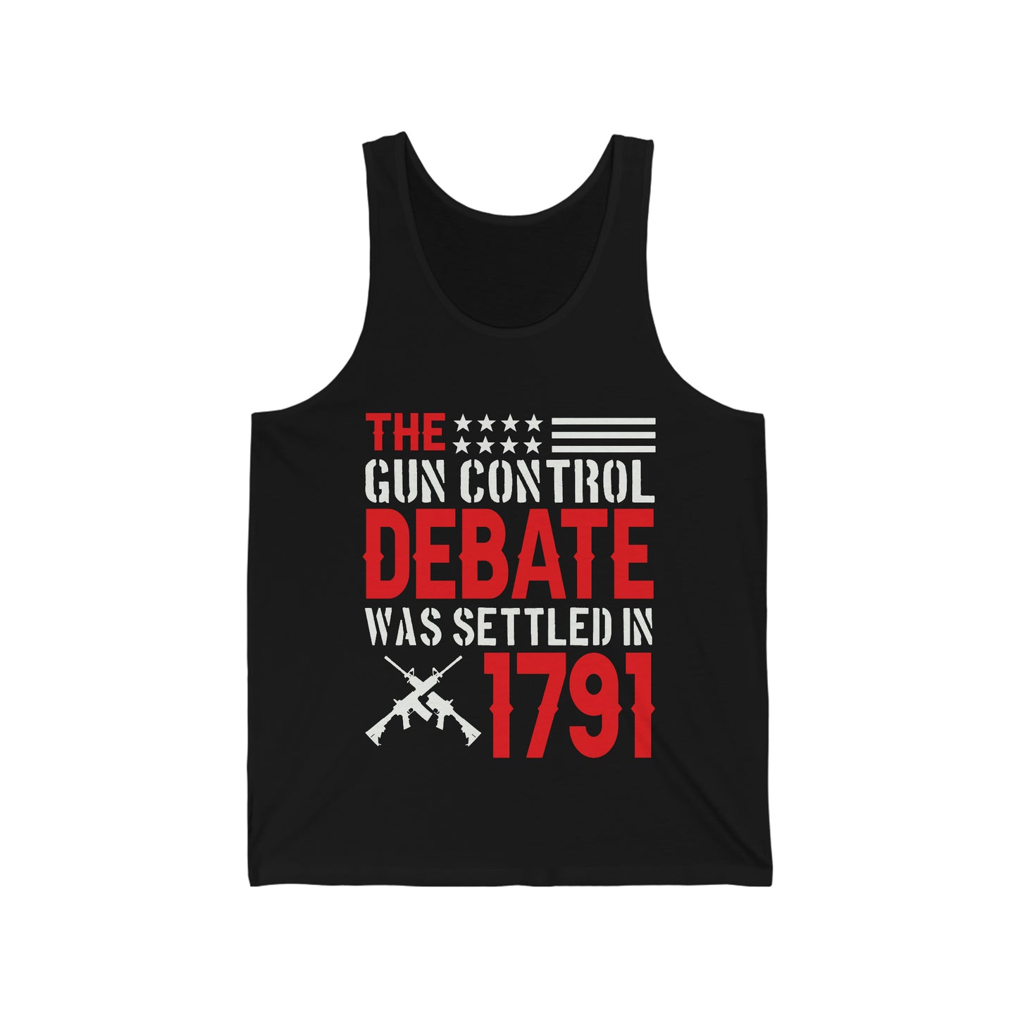 Gun Control Debate Mens Jersey Tank