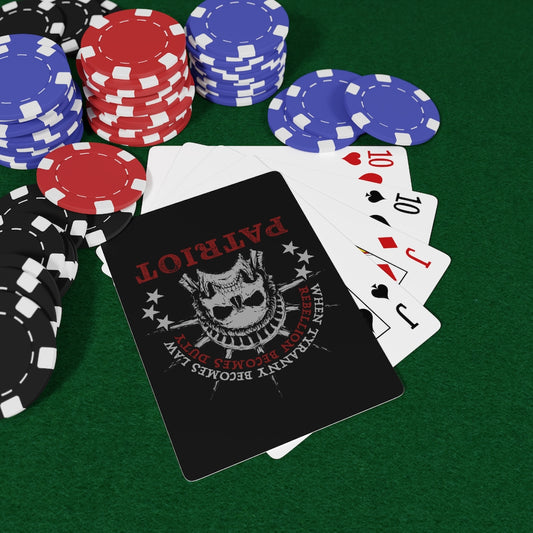 Rebellion Patriot Custom Poker Cards