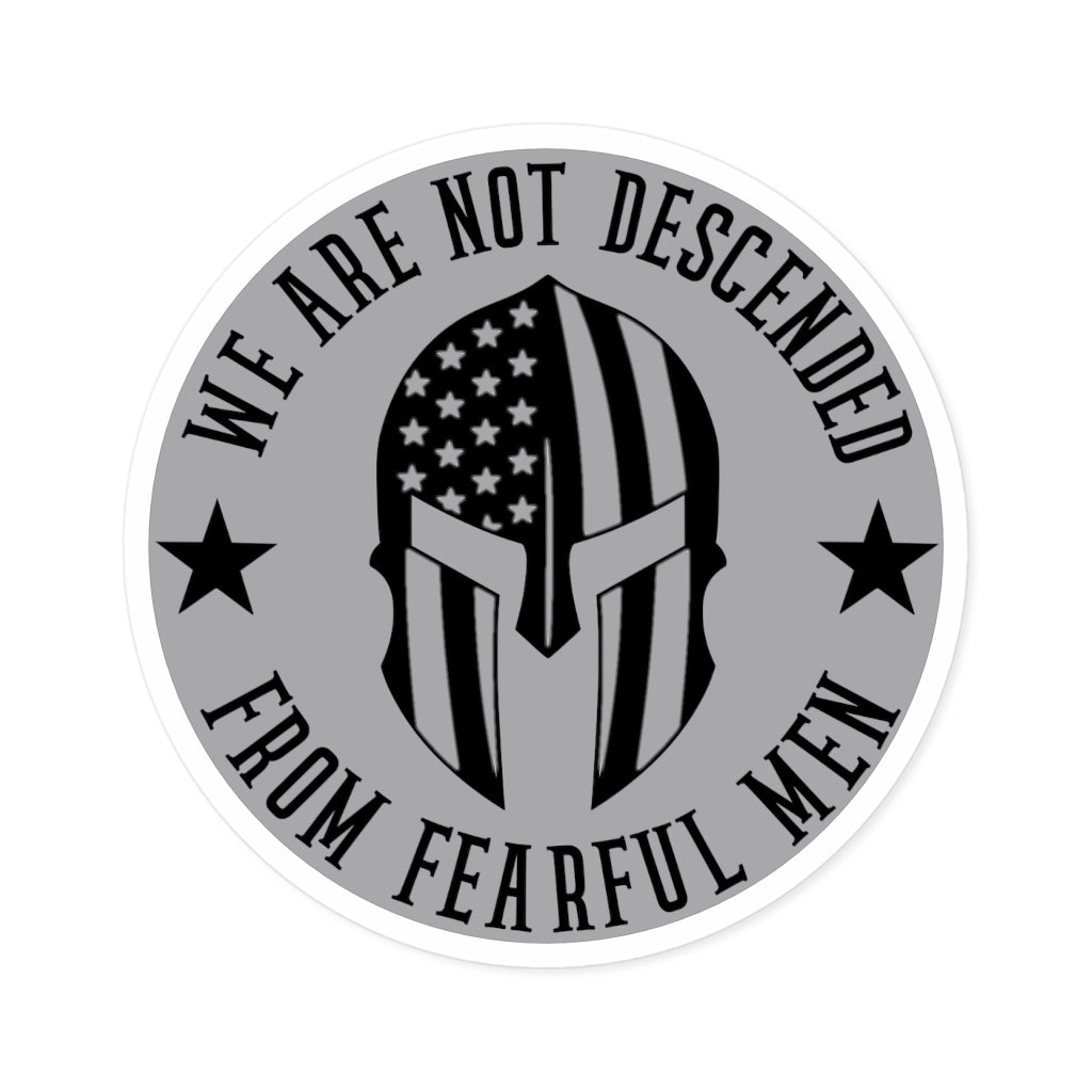 We Are Not Descended From Fearful Men Round Stickers, Indoor\Outdoor