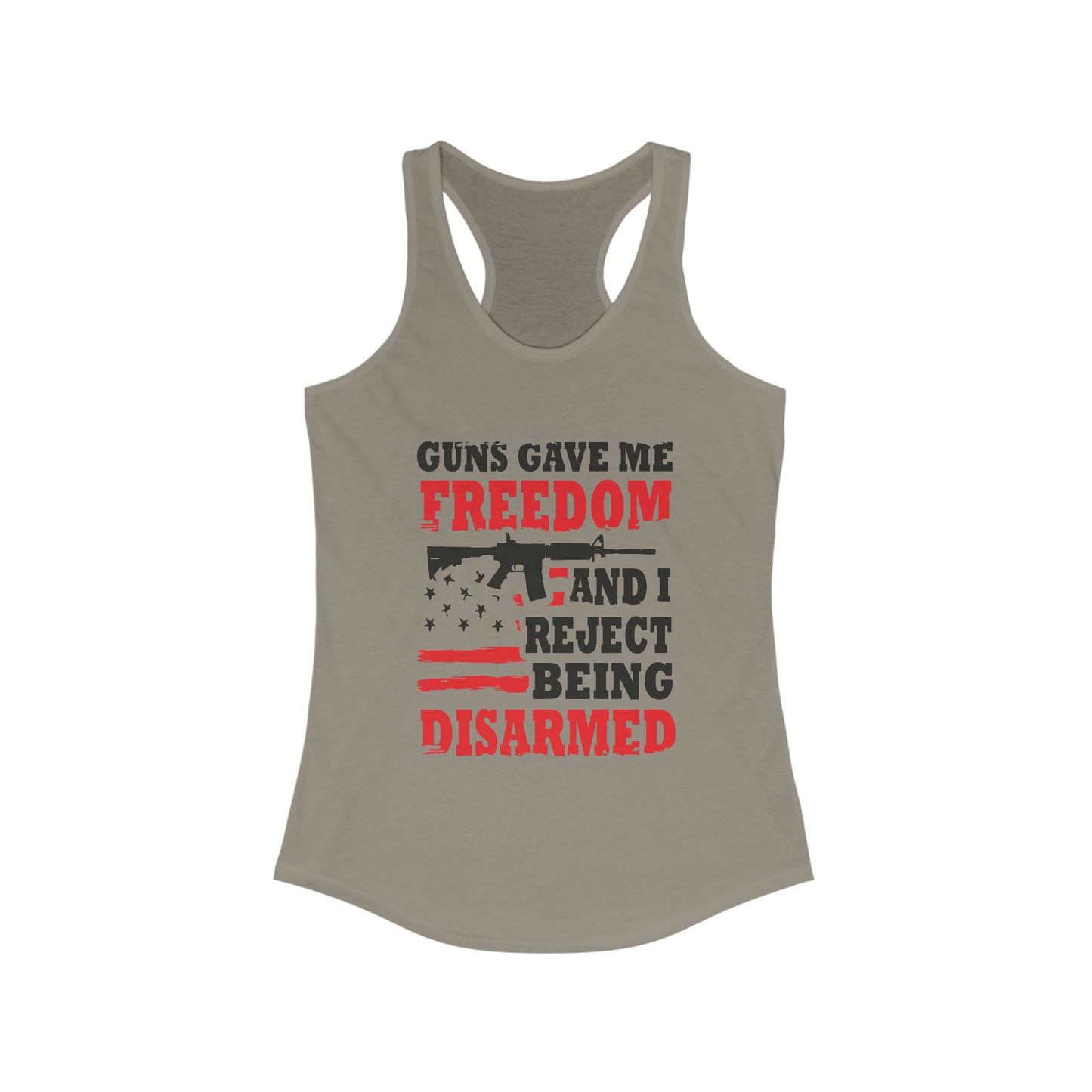 Reject Being Disarmed Women's Racerback Tank