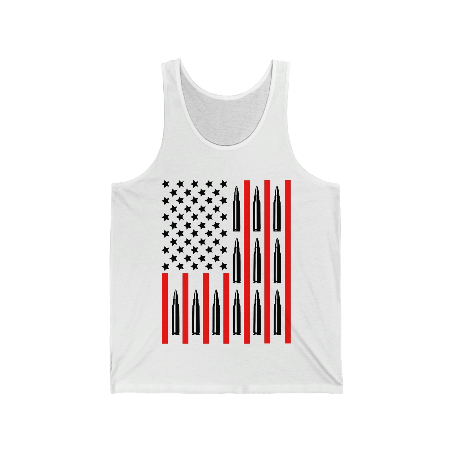 556 Ammo Flag Unisex Jersey Tank