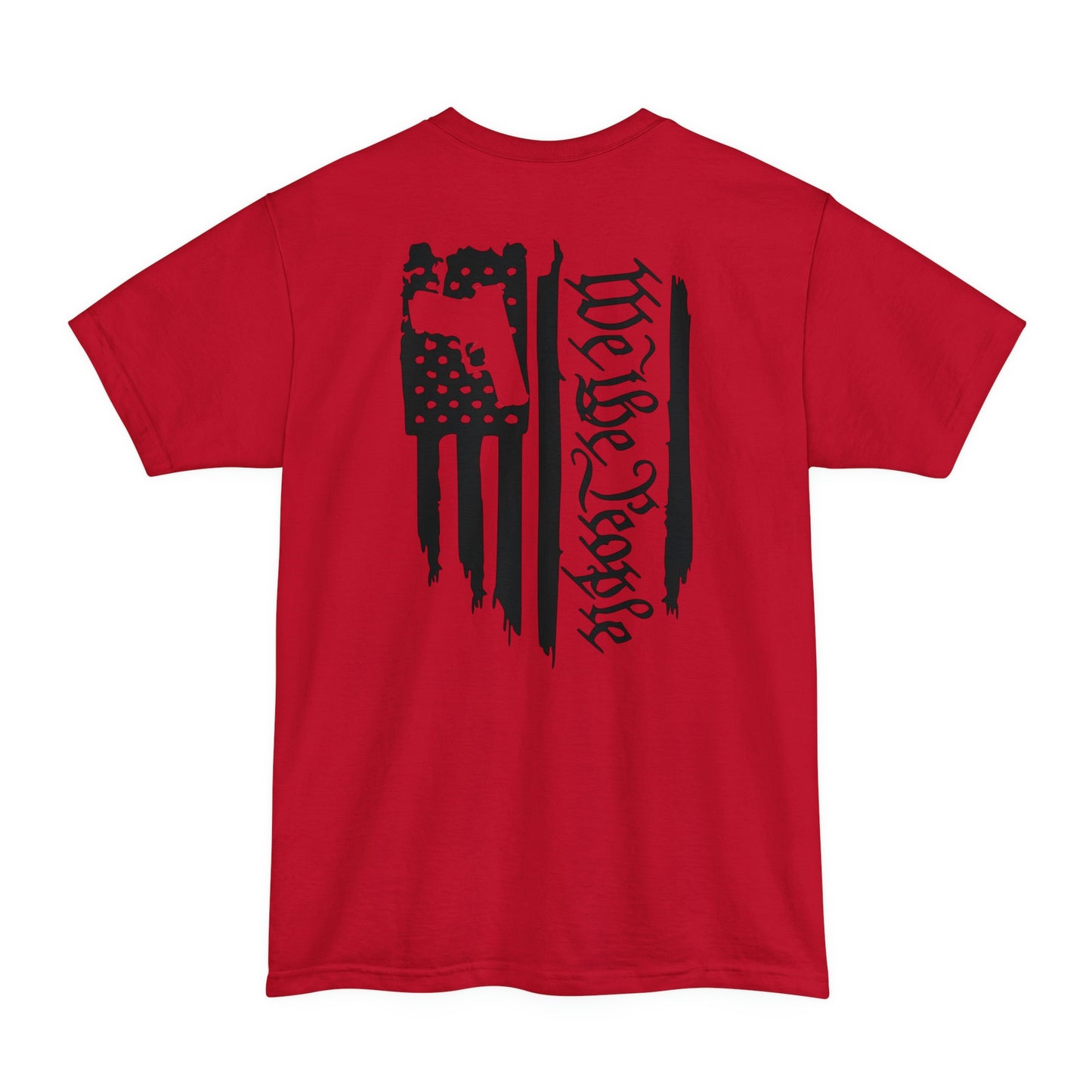 We The People Tattered Flag With Handgun Cutout (BIG AND TALL SIZES)