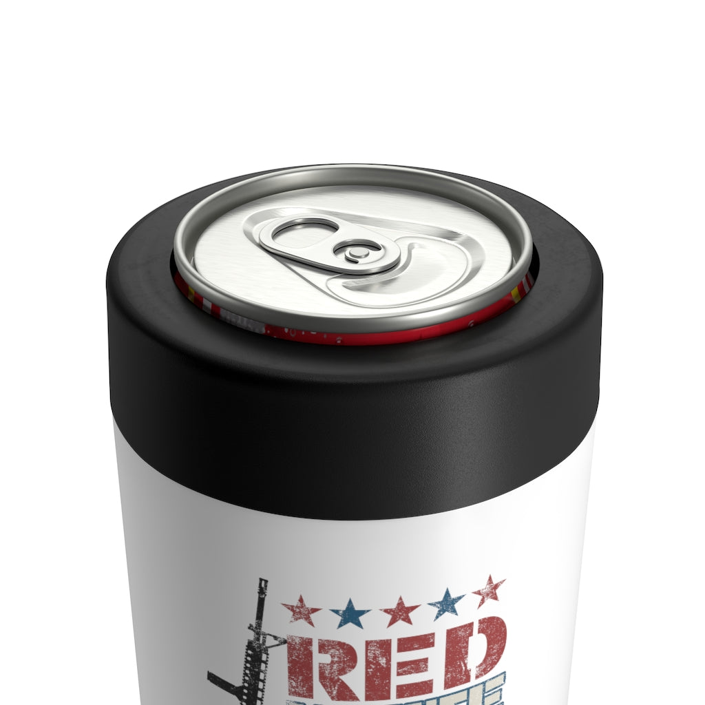 Red, White and Pew Pew Pew Can Holder