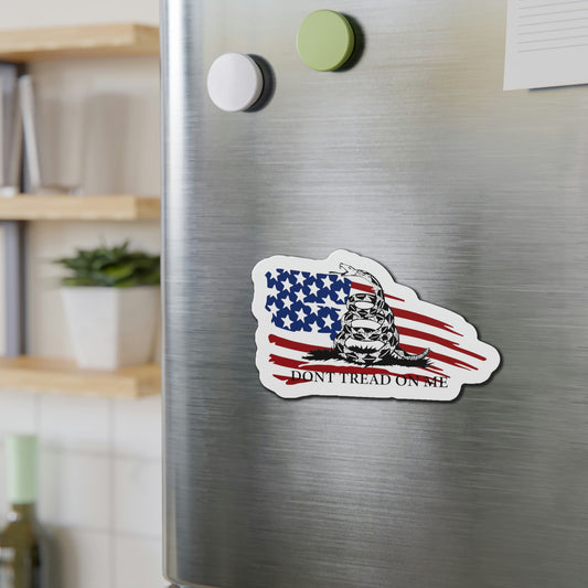 Don't Tread On Me American Flag Edition Die-Cut Magnet