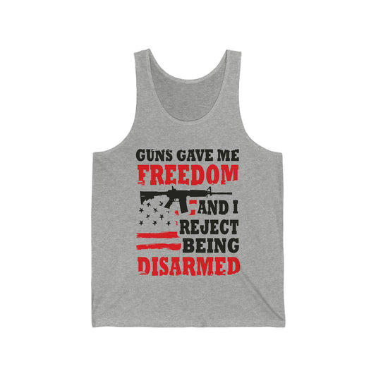 Mens Reject Being Disarmed Jersey Tank