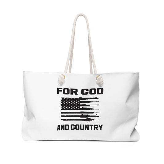 For God and Country Large Weekender Bag