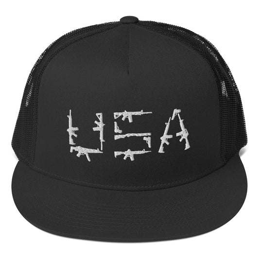 Unisex USA Firearm Trucker Cap