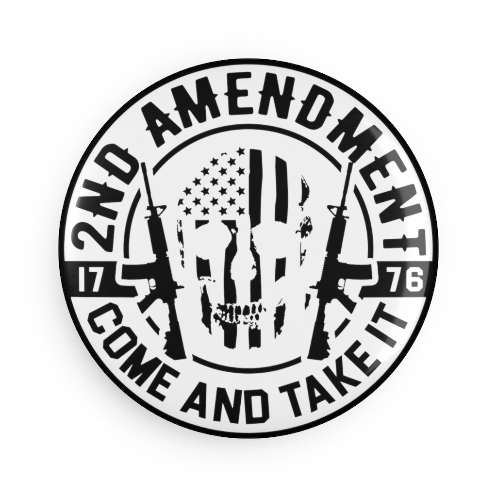 2nd Amendment: Come and Take It Button Magnet, Round (1 & 10 pcs)