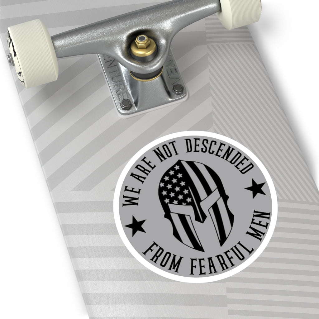 We Are Not Descended From Fearful Men Round Stickers, Indoor\Outdoor