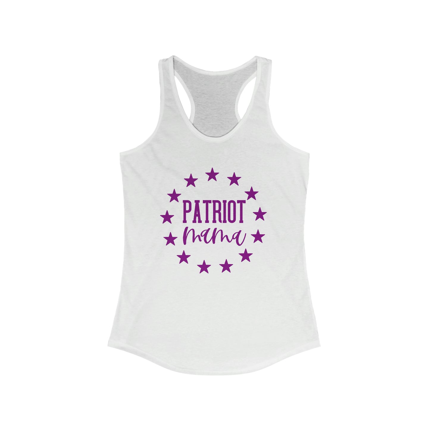 Patriot Mama (Purple) Women's Racerback Tank