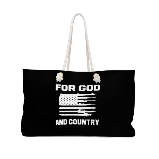 For God and Country Large Weekender Bag