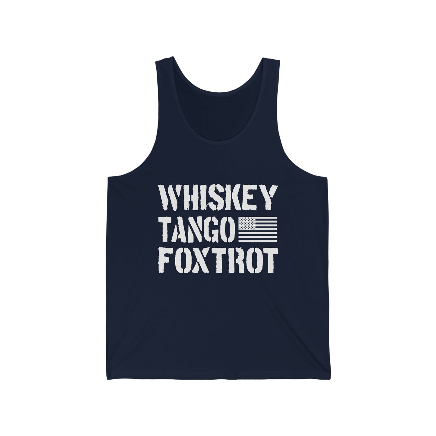 Whiskey Tango Foxtrot Unisex Jersey Tank