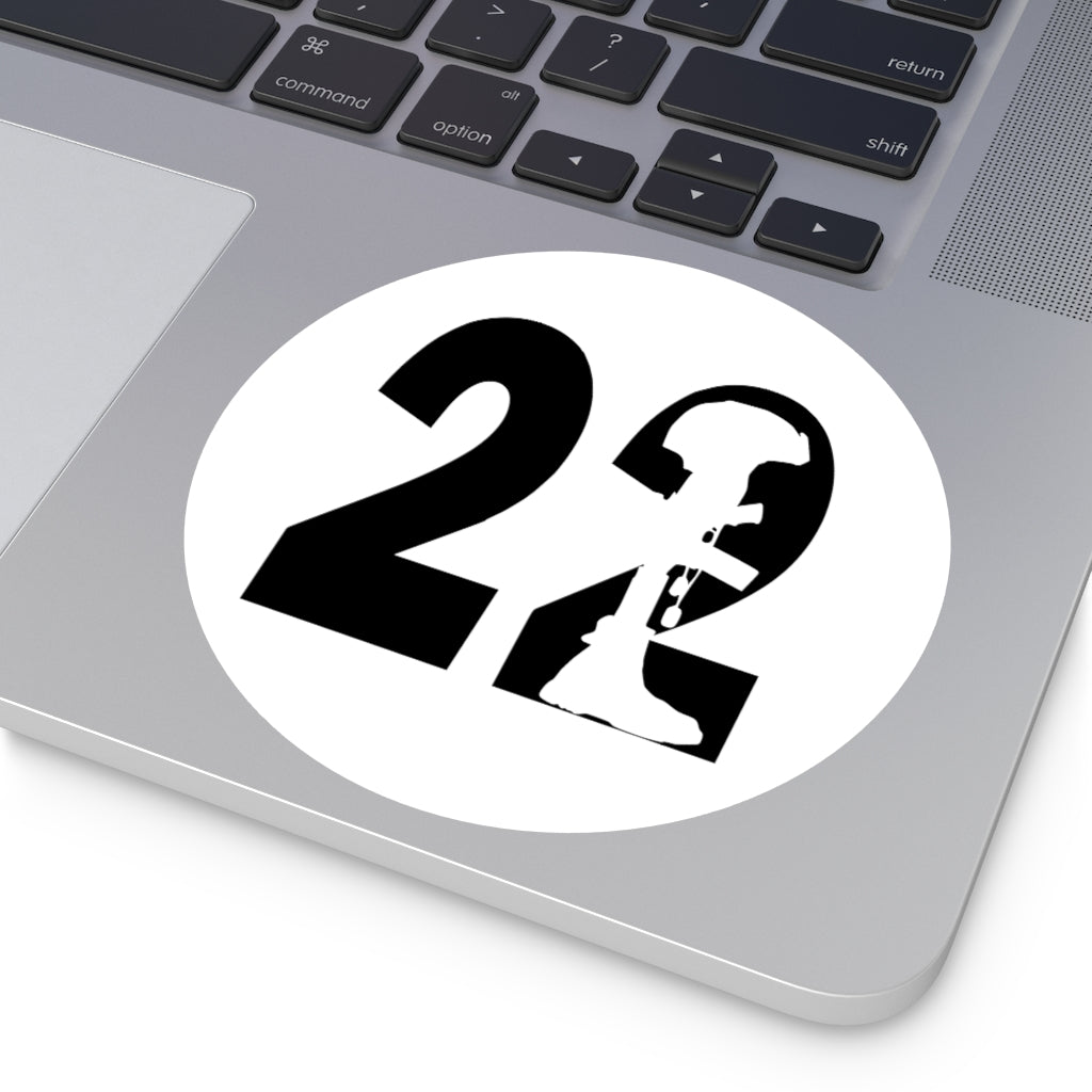 22 A Day End Veteran Suicide Round Stickers, Indoor\Outdoor