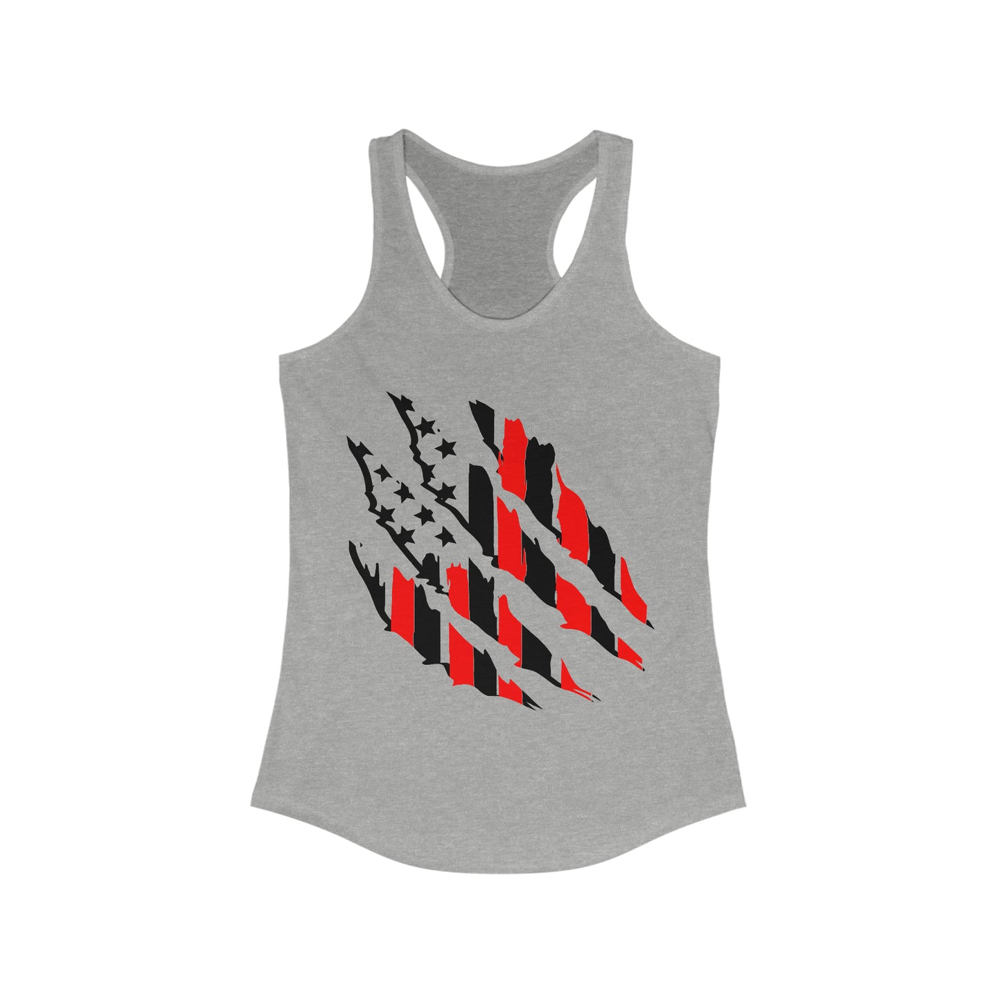 Tattered American Flag Women's  Racerback Tank