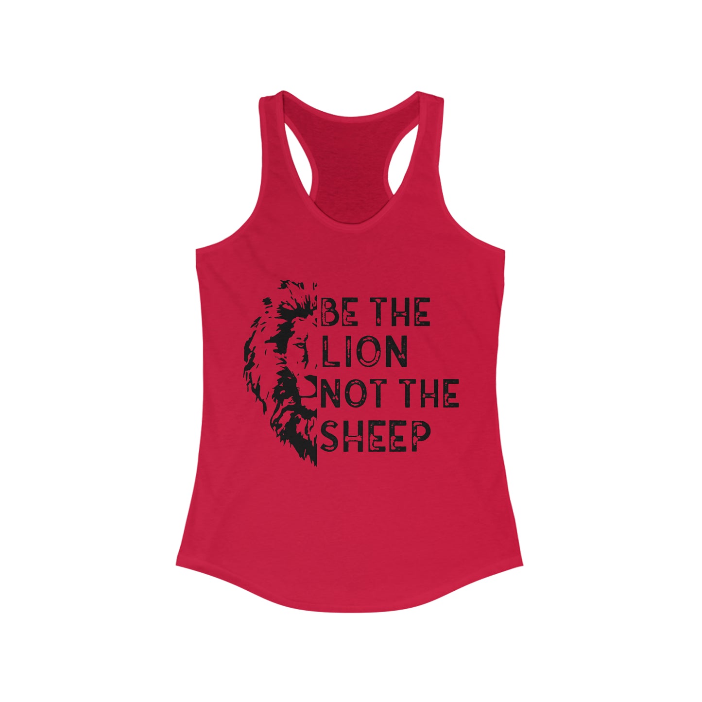 Be The Lion Not The Sheep Women's Racerback Tank