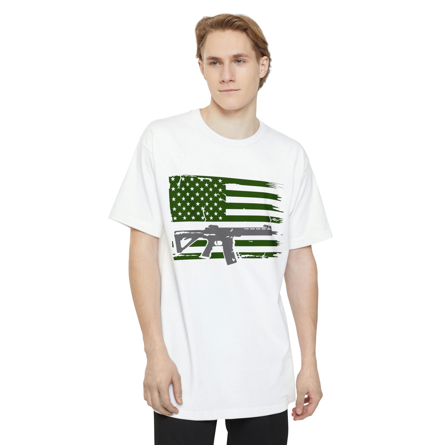 USA Gun Flag Shirt BIG AND TALL SIZES