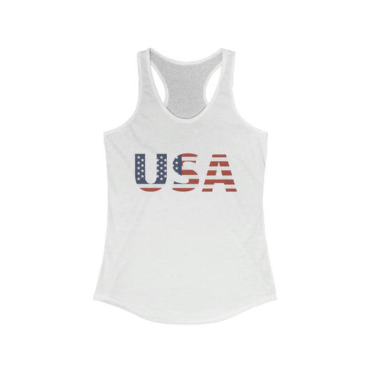 Women's USA Flag Racerback Tank