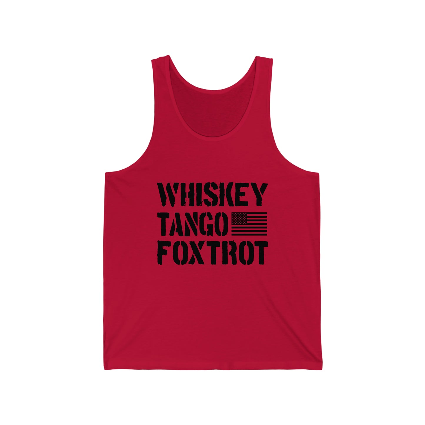 Whiskey Tango Foxtrot Unisex Jersey Tank