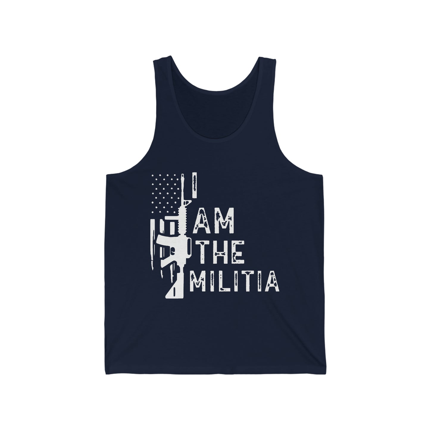 I Am The Militia  Jersey Tank