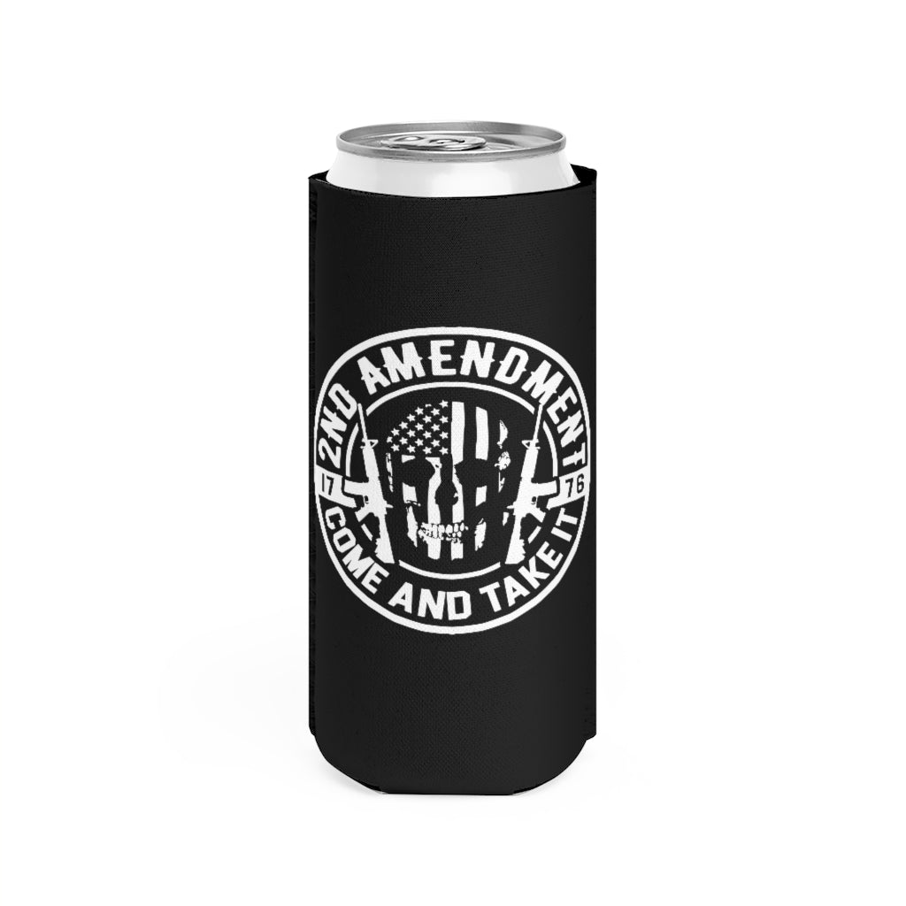 2nd Amendment: Come and Take It Koozie/Slim Can Cooler