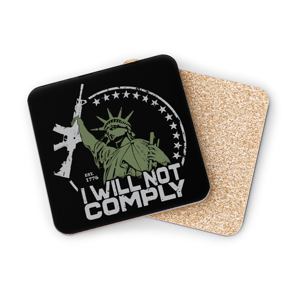 Will Not Comply Coasters