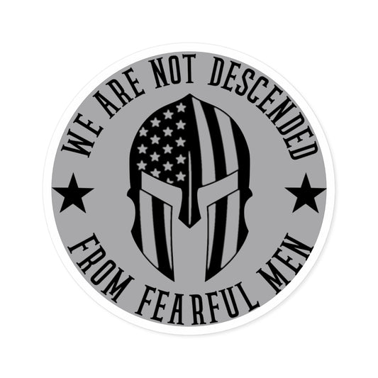 We Are Not Descended From Fearful Men Round Stickers, Indoor\Outdoor