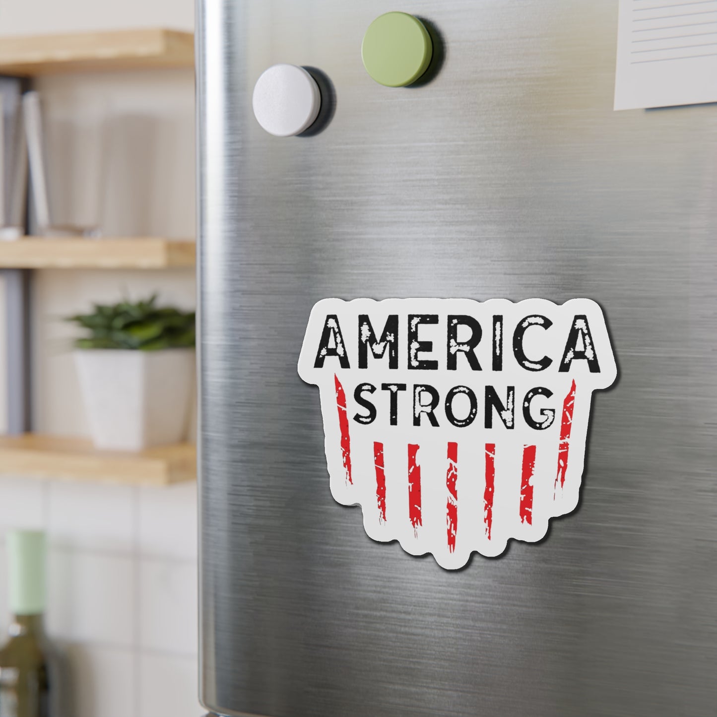 America Strong Die-Cut Magnet